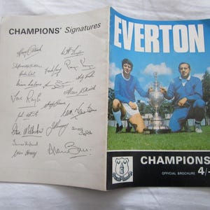 1970 Everton FC Championship Winning Season Supporters Club Magazine, Handbook. Ideal Christmas Gift, Fathers Day, Birthday Present