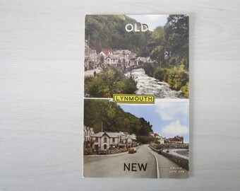Postcard, Lynmouth Old & New, United Kingdom. Genuine, Original.