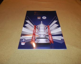 2013 Manchester City v Wigan Athletic Original Official F A Cup Final Programme