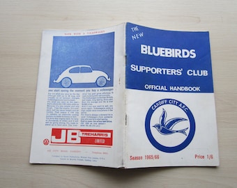 1965-66 Cardiff City Football Supporters' Club Handbook, Yearbook, Souvenir. Ideal Christmas Gift, Fathers Day, Birthday Present