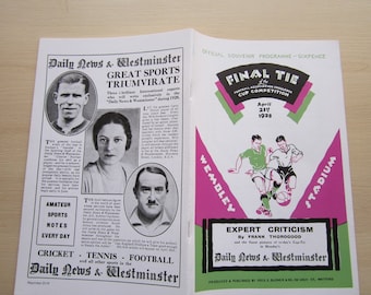 1928 Blackburn Rovers v Huddersfield Town REPRINT/REPRODUCTION F A Cup Final Programme. Ideal Christmas Gift, Fathers Day, Birthday Present