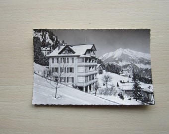 Postcard, Leysin Chalet, Winter, Vagabond. REAL PHOTO Postcard, Genuine, Original, Unused.