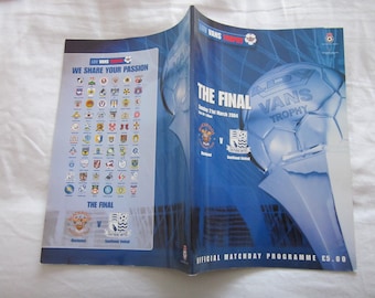 2004 Blackpool v Southend United, LDV Vans Trophy Final Programme.