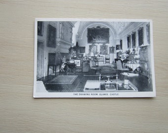 Postcard, The Drawing Room, Glamis Castle, Angus, Scotland, UK. Genuine, Original. Unused.