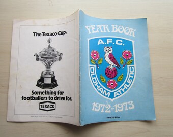 1972-73 Oldham Athletic Football Club Handbook, Yearbook, Annual, Souvenir. Ideal Christmas Gift, Fathers Day, Birthday Present