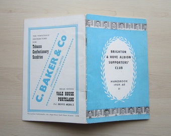 1959-60 Brighton-&-Hove-Albion-FC-Football-Soccer-Club-Handbook-Yearbook-Souvenir Ideal-Christmas-Gift-Fathers-Day-Birthday-Present