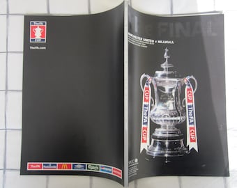 2004 Manchester United v Millwall F A Cup Final Football Soccer Match Programme.