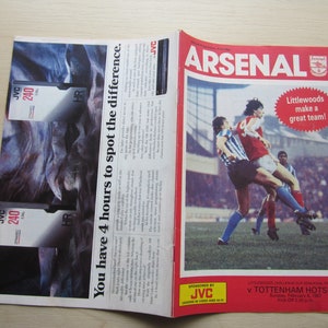 Fathers Day Birthday Present 1992-93 Original Arsenal v Tottenham Hotspur F A Cup Semi-Final Football Match Programme Ideal Christmas Gift