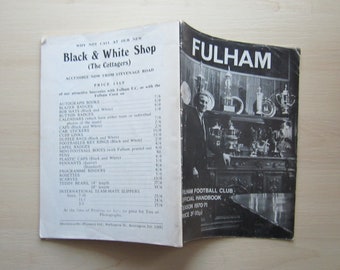 1970-71 Fulham Football Club Handbook, Yearbook, Annual, Souvenir. Ideal Christmas Gift, Fathers Day, Birthday Present