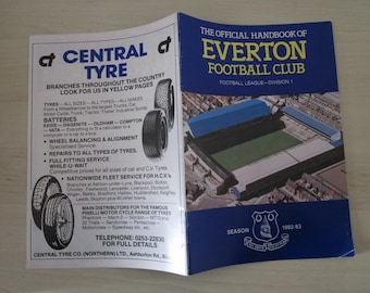 1982-83 Original Everton Football Supporters Club Handbook, Yearbook. Ideal Christmas Gift, Fathers Day, Valentine's Day, Birthday Present
