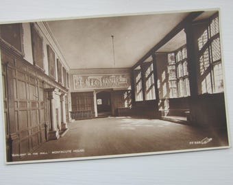 Vintage Postcard, Sunlight In The Hall, Montacute House, Somerset, United Kingdom, Unused, Genuine, Original