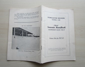 1946-47 Doncaster Rovers Football Club Championship Winning Season Handbook, Yearbook, Souvenir.