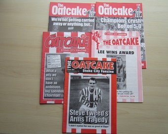 FIVE Stoke City "The OatCake" Fanzine Magazines.
