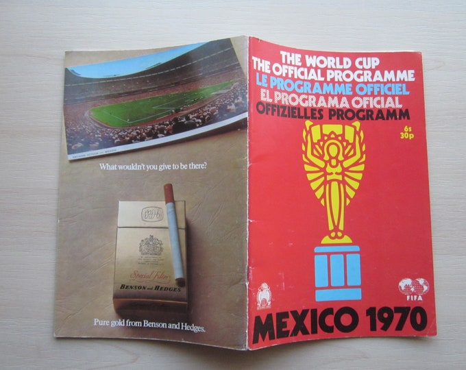 1970 World Cup Final Championship Tournament Football/Soccer Souvenir Programme. Ideal Christmas Gift Fathers Day, Birthday Present
