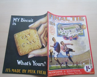 1924 Aston Villa v Newcastle United REPRINT/REPRODUCTION F A Cup Final Match Programme. Ideal Christmas Gift, Fathers Day, Birthday Present