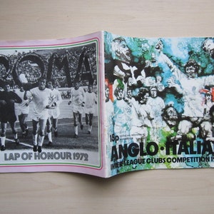 1973 Anglo-Italian Clubs Competition, Manchester United, Newcastle, Hull, etc., Ideal Christmas Gift, Fathers Day, Birthday Present For Him