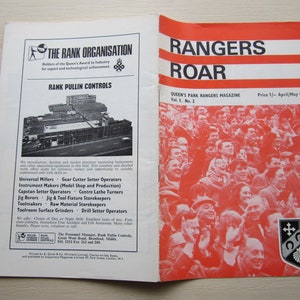 1967 (aprile/maggio) Queens Park Rangers QPR Football Supporters Club Handbook. Ideale come regalo di Natale, festa del papà, regalo di compleanno