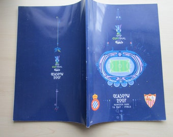 2007 Sevilla v RCD Espanyol UEFA Cup Final Football Match Programme. Ideal Christmas Gift, Fathers Day, Birthday Present