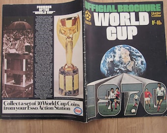 1970 World Cup Final Football Brochure, Mexico, Published by Hunter Collier. Ideal Christmas Gift Fathers Day, Birthday Present