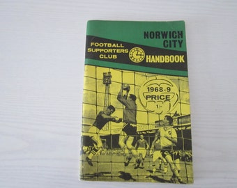 1968-69 Norwich City Football Soccer Club Handbook, Yearbook, Annual, Souvenir. Ideal Christmas Gift, Fathers Day, Birthday Present