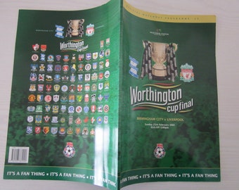 2001 Birmingham City v Liverpool Football League Cup Final Programme. Ideal Christmas Gift Fathers Day, Birthday Present For Him!