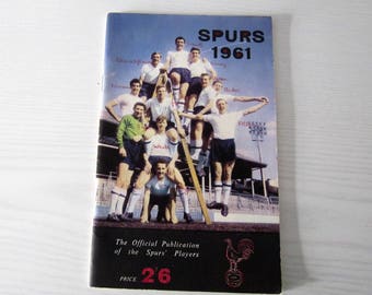 1961 Tottenham Hotspur Football Club Original Official Club Magazine Supporters Handbook Yearbook Ideal Christmas Gift Birthday Present