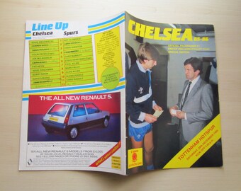 1985-86 Chelsea v Tottenham Hotspur 80th Anniversary Special Edition Programme. Ideal Christmas Gift, Fathers Day, Birthday Present