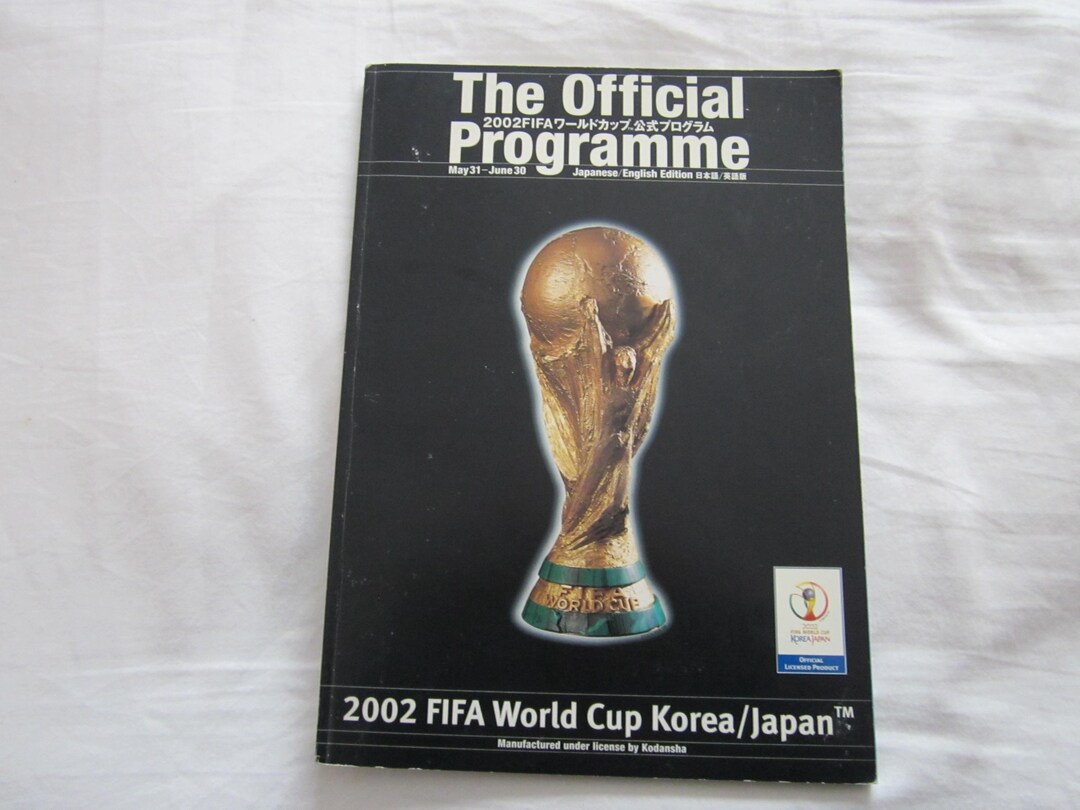 2002 World Cup Final Football Match Programme, Held in Korea Ad 