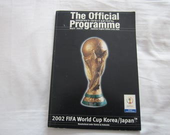 2002 World Cup Final Football Match Programme, held in Korea ad Japan. Ideal Christmas Gift Fathers Day, Birthday Present