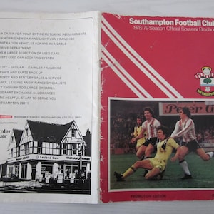 1978-79 Southampton Football Club Handbook, Yearbook, Annual, Souvenir. Ideal Christmas Gift, Fathers Day, Birthday Present For Him