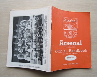 1956-57 Arsenal FC Handbook, Yearbook, Annual, Souvenir, Memorabilia. Ideal Christmas Gift, Fathers Day, Birthday Present For Him