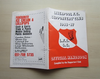 1986-87 Original Liverpool Football Club Yearbook, Handbook, Souvenir, Collectable. Ideal Christmas Gift, Fathers Day, Birthday Present