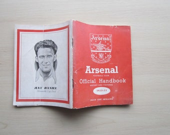 1952-53 Arsenal Football Club Handbook, Yearbook, Annual, Souvenir. Ideal Christmas Gift, Fathers Day, Birthday Present for Him
