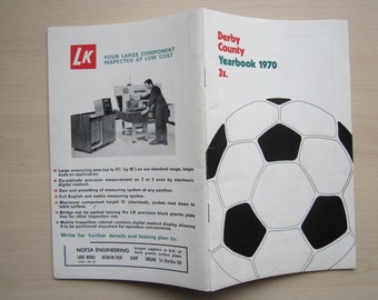 1970 Derby County Football Club Handbook ,Yearbook, Annual. Ideal Christmas Gift Fathers Day Birthday Present For Him