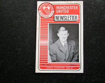 1960s Manchester United Football Supporters Club Newsletter Yearbook Vol 1 No 6 Ideal Christmas Gift, Fathers Day, Birthday Present