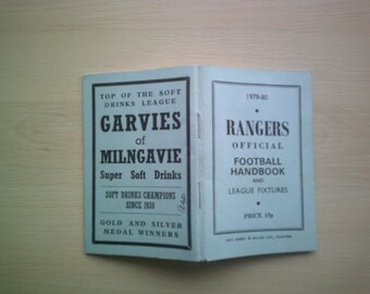 1979-80 Rangers Football Club Handbook, Yearbook Annual, Souvenir, Memorabilia. Ideal Christmas Gift, Fathers Day, Birthday Present