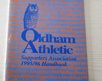 1995-96 Oldham Athletic Supporters Club Handbook, Yearbook, Annual, Souvenir. Ideal Christmas Gift, Fathers Day, Birthday Present