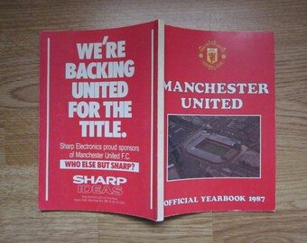 1987 Manchester United Football Club Yearbook, Handbook, Annual, Souvenir. Ideal Christmas Gift, Fathers Day, Birthday Present