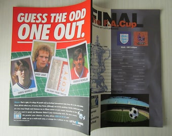 1998 Arsenal v Newcastle United F A Cup Final Football Soccer Match Programme.