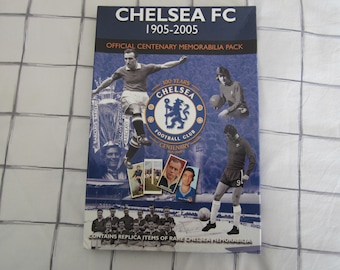 1905-2005 Chelsea Football Club Official Centenary Memorabilia Pack/Boxed. Over 40+ Replica Items Of Rare Chelsea Memorabilia! Rare One-Off.