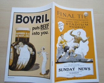 1926 Bolton Wanderers v Manchester City REPRINT/REPRODUCTION F A Cup Final Programme. Ideal Christmas Gift, Fathers Day, Birthday Present