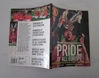 1998-99 Manchester United "Pride of all Europe" Souvenir, Handbook, Magazine. Ideal Christmas Gift, Fathers Day, Birthday Present