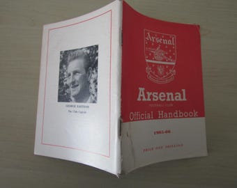 1965-66 Arsenal Football Club Handbook, Yearbook, Annual, Souvenir.