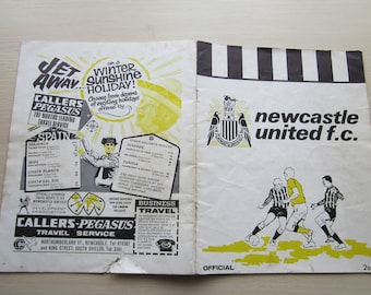 1968-69 Newcastle United Football Soccer Club Handbook, Yearbook, Souvenir. Ideal Christmas Gift, Fathers Day, Birthday Present