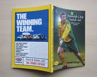 2000-2001 Norwich City Football Club Handbook, Yearbook, Annual, Souvenir. Ideal Christmas Gift, Fathers Day, Birthday Present For Him