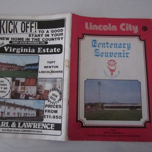 1883-1983 Lincoln City Centenary Year Souvenir, Memorabilia. Ideal Christmas Gift, Fathers Day, Valentine&#39;s Day, Birthday Present