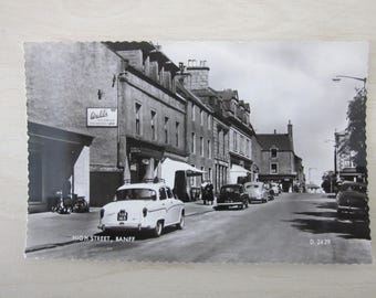 Banff, High Street, Aberdeenshire, Scotland, United Kingdom, Genuine, Original, Real Photo Postcard (RPPC).