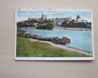 Postcard, Windsor Castle, England, UK. Genuine, Original. Used. Postmarked 1908
