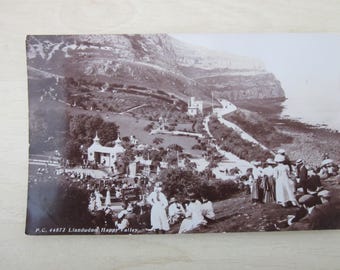 Llandudno, Happy Valley, Wales, United Kingdom, Genuine, Original, Real Photo Postcard (RPPC).