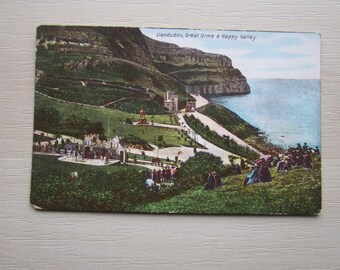 Postcard, Great Orme & Happy Valley, Llandudno, Wales, UK. Genuine, Original, Used but NOT posted!